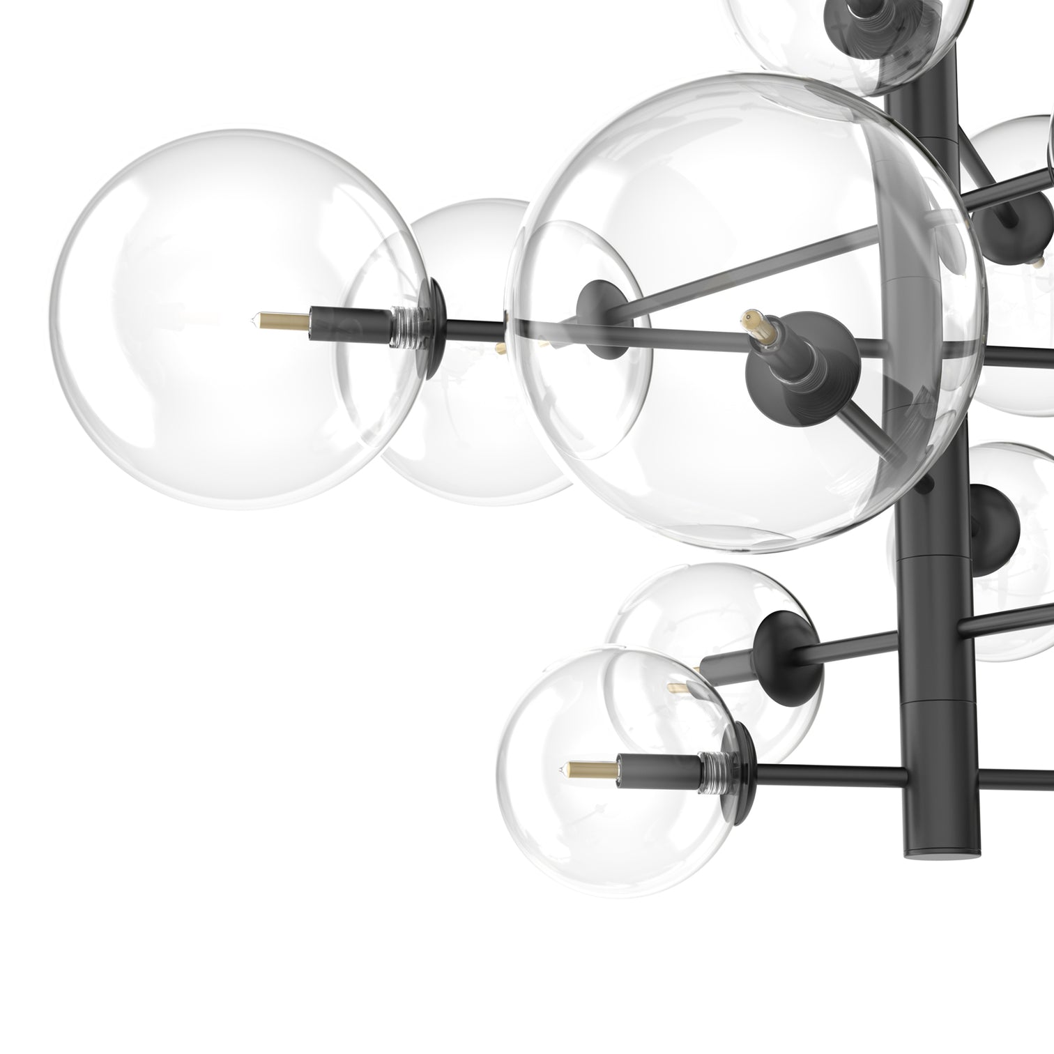Bubble Length Contemporary Large Round Ball Crystal Chandeliers 12*G9 Lamp base - 7Pandas Australia