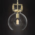OCULUS 250mm Designer Contemporary Clear Glass Pendant Light for Kitchen Island