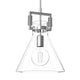 PENY Large Modern Style Glass Pendant Kitchen Island with Clear Oversized Triangular Glass Shade - 7Pandas Australia