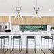 PENY Large Modern Style Glass Pendant Kitchen Island with Clear Oversized Triangular Glass Shade - 7Pandas Australia