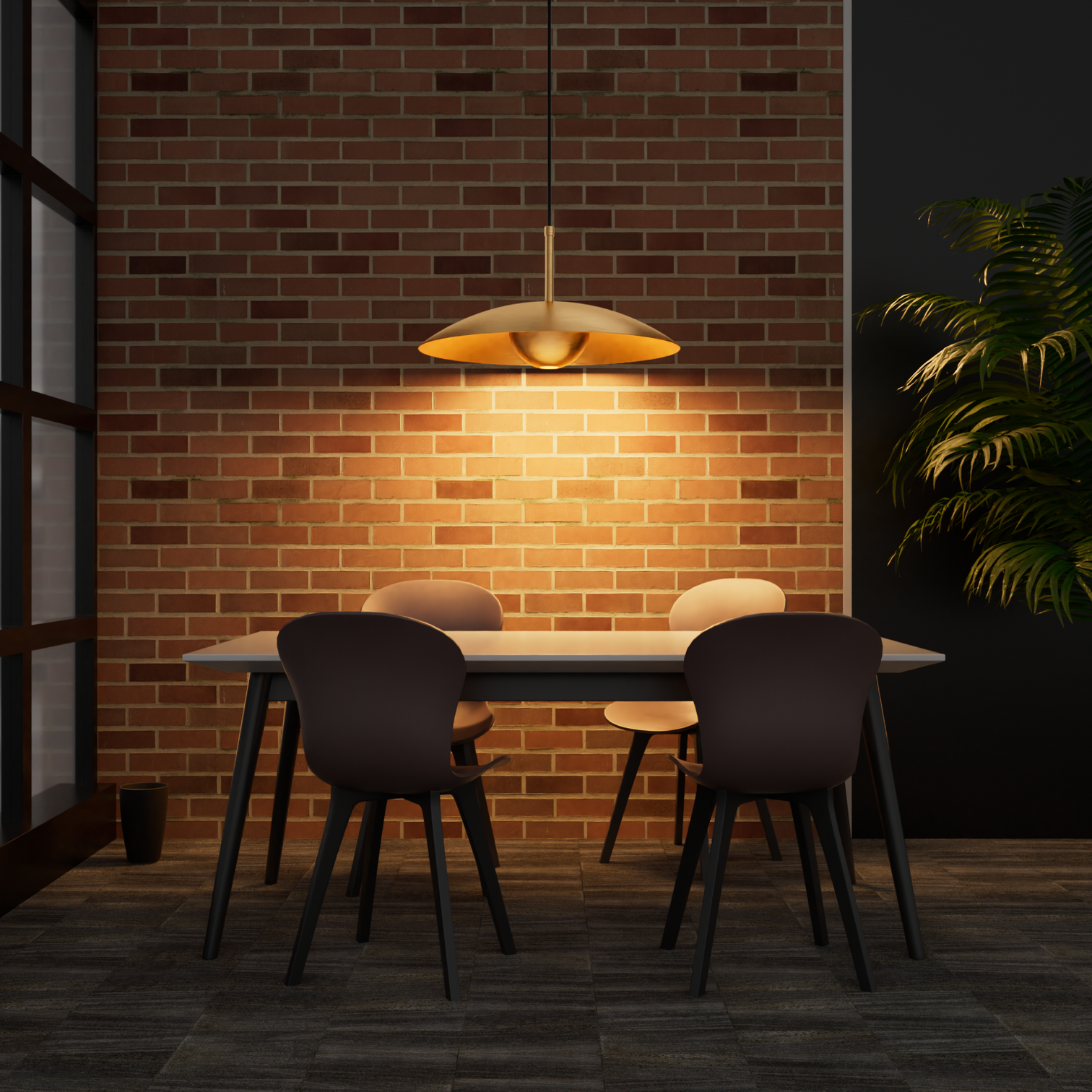 GAZDON 400mm Dia LED Solid Copper Pendant Light 10W 2700K - 7Pandas Australia