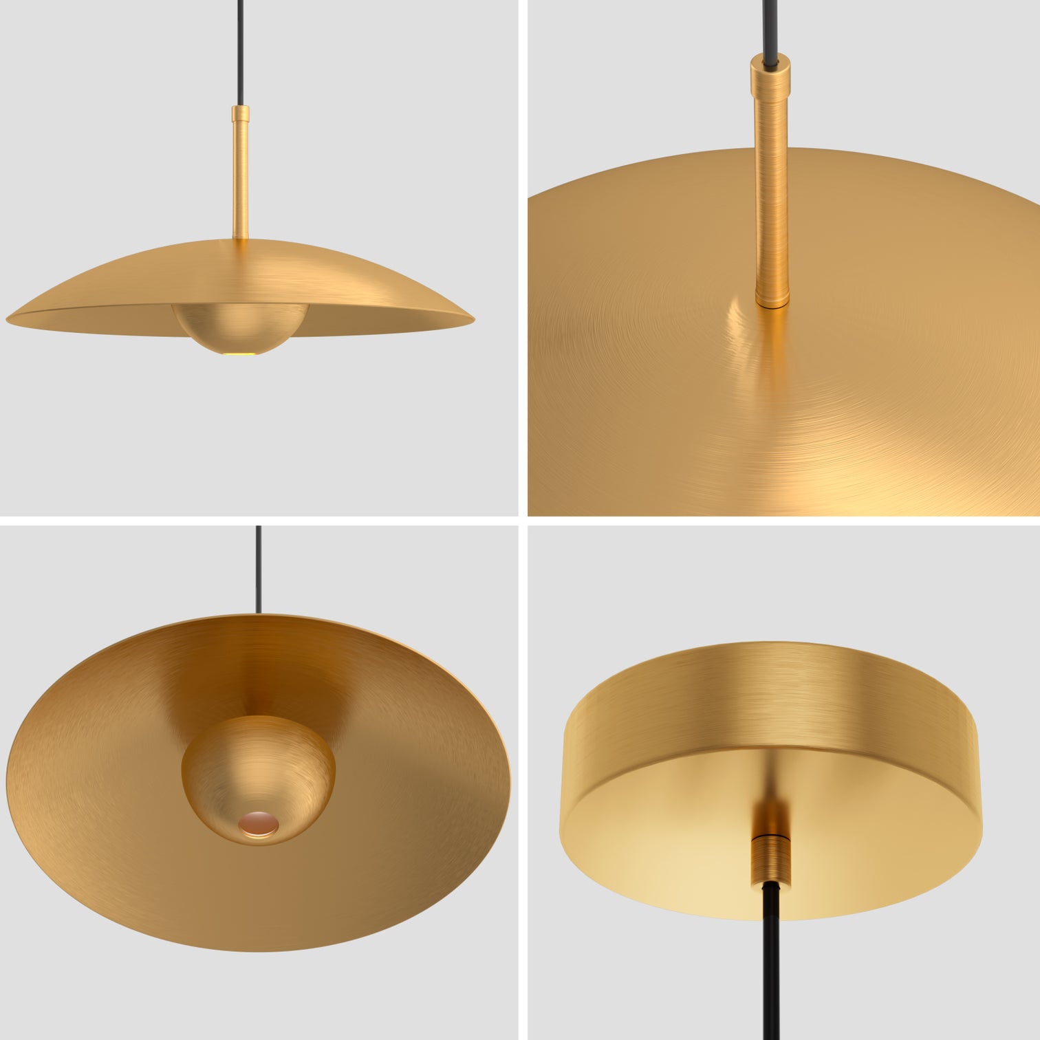 GAZDON 400mm Dia LED Solid Copper Pendant Light 10W 2700K - 7Pandas Australia