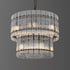 VALENCIA 2 Layer Round Large Modern Style K9 Crystal Chandelier Aged Brass 18* E14 base