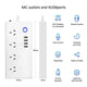 AU Smart Power Strip WiFi Smart Plug Surge Protector with 4 Individually Controlled Smart Outlets and 4 USB Ports - 7Pandas Australia