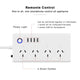 AU Smart Power Strip WiFi Smart Plug Surge Protector with 4 Individually Controlled Smart Outlets and 4 USB Ports - 7Pandas Australia