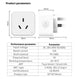 Smart Wifi Plug with Energy Monitor Work with Apple HomeKit, Alexa, Google assistant and SmartThings - 7Pandas Australia