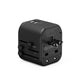 Travel Adapter Worldwide All in One Universal Wall AC Wall Charger Dual USB Ports Phone Laptop Black - 7Pandas Australia