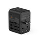 Universal Travel Plug Adapter PD 35W QC 3.0 USB 3 USB-A 2 USB-C All in One Worldwide Rapid Charge  Black - 7Pandas Australia