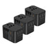 3PACK Universal Travel Plug Adapter PD 35W QC 3.0 USB 3 USB-A 2 USB-C All in One Worldwide Rapid Charge  Black