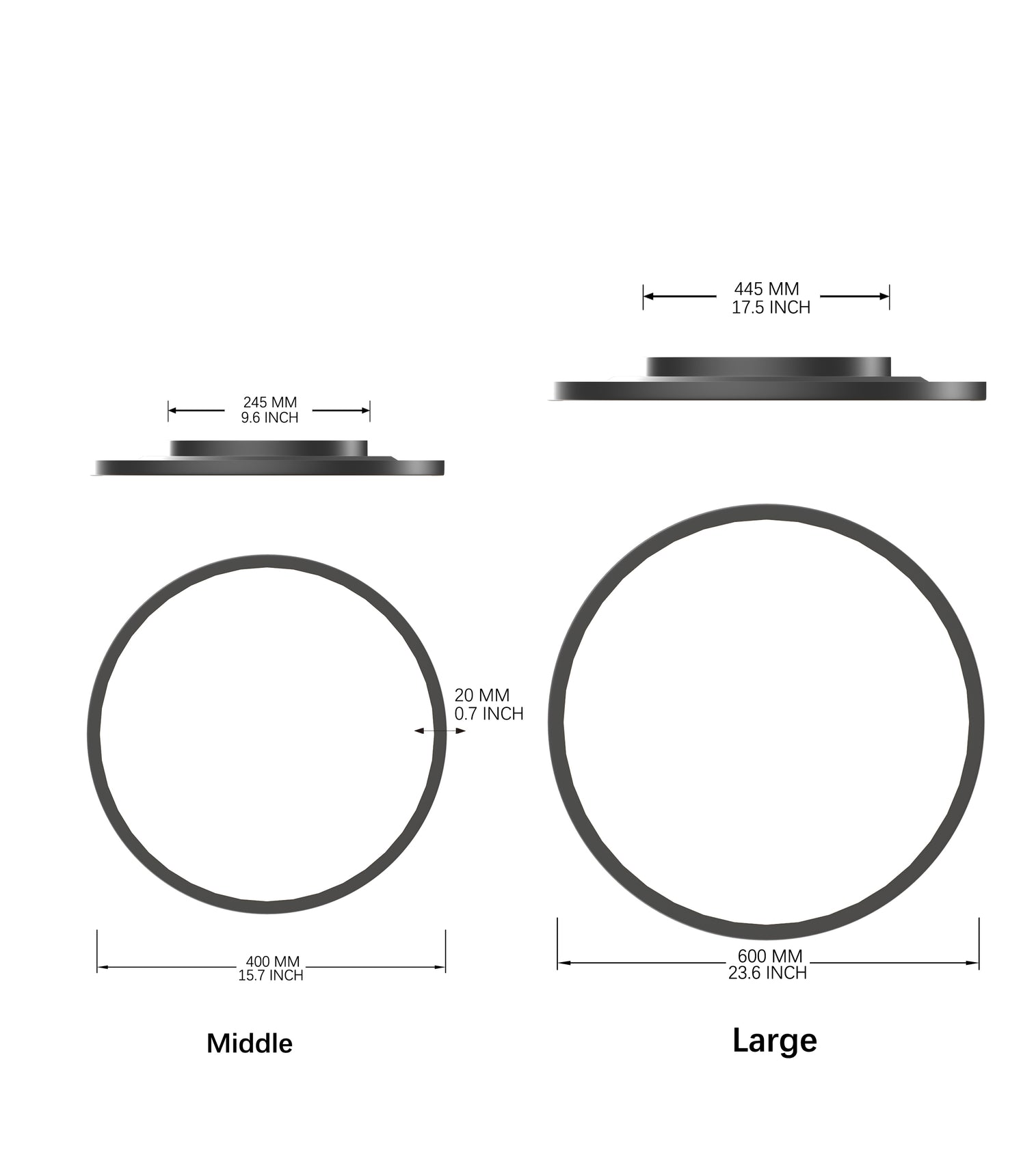 ARCUS Ultra Slim LED Ceiling Oyster Dimmable CCT Color Temperature Selectable - 7Pandas Australia