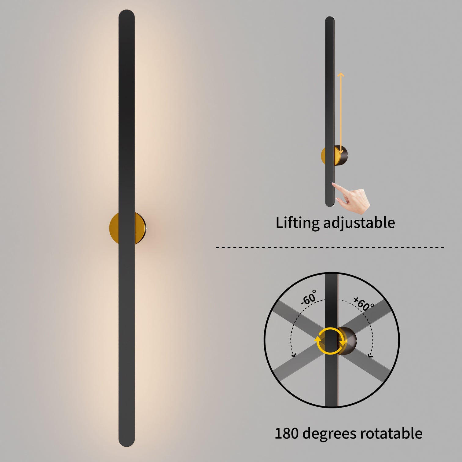 HEMI Modern Style LED Interior Adjustable Wall Light 2CCT Dimmable - 7Pandas Australia