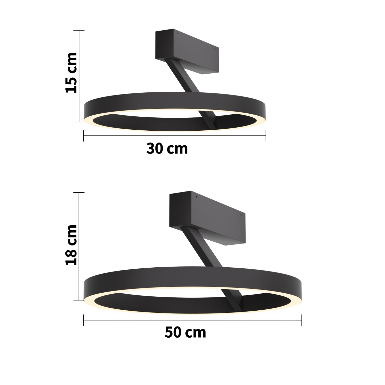 DEMAR LED Dimmable Flush Mount Ceiling Light 2CCT Dimmable Matt Black - 7Pandas Australia