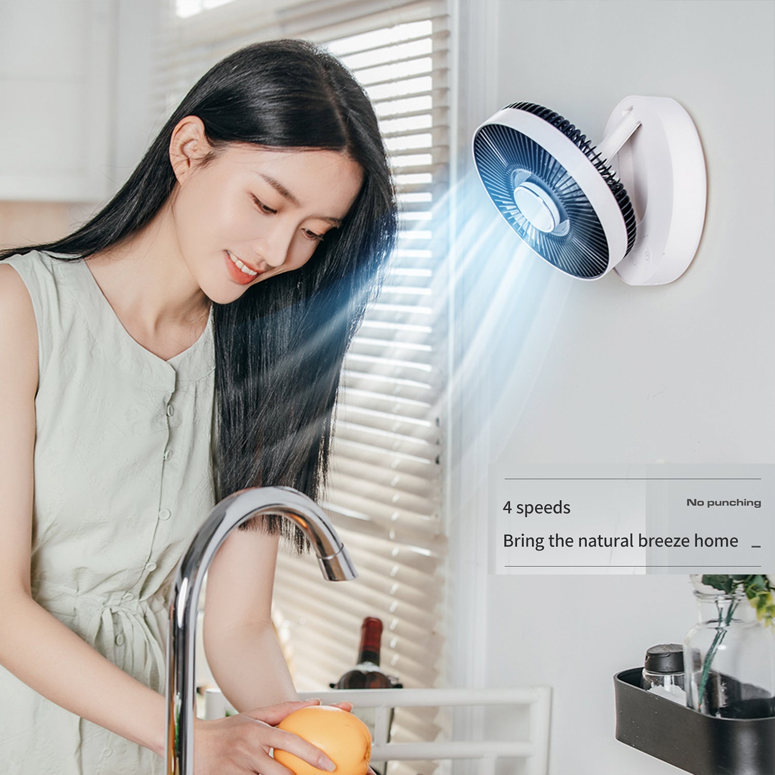 Rechargeable Foldable Camping Fan 3 speed With Night Light Mode Remote Control - 7Pandas Australia