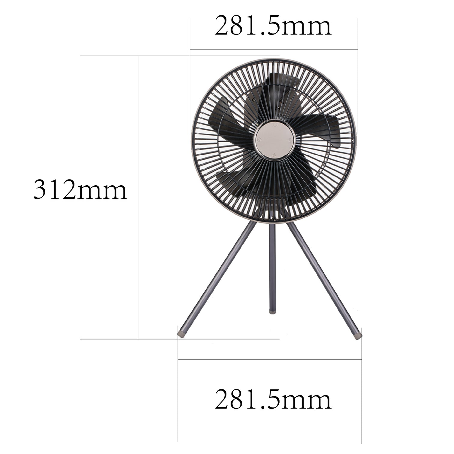 Rechargeable Outdoor Camping Fan 3 speed timing with night light mode Remote Control desktop and wall mounted - 7Pandas Australia