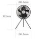 Rechargeable Outdoor Camping Fan 3 speed timing with night light mode Remote Control desktop and wall mounted - 7Pandas Australia