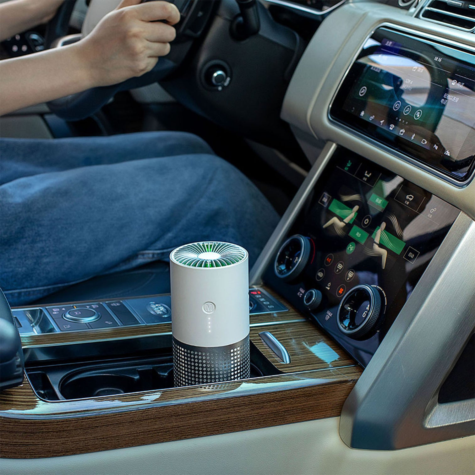 Car Mini Air Purifier with True HEPA Filter Cleans Air Eliminates Smoke & Odor Travel Air Purifier for Office - 7Pandas Australia