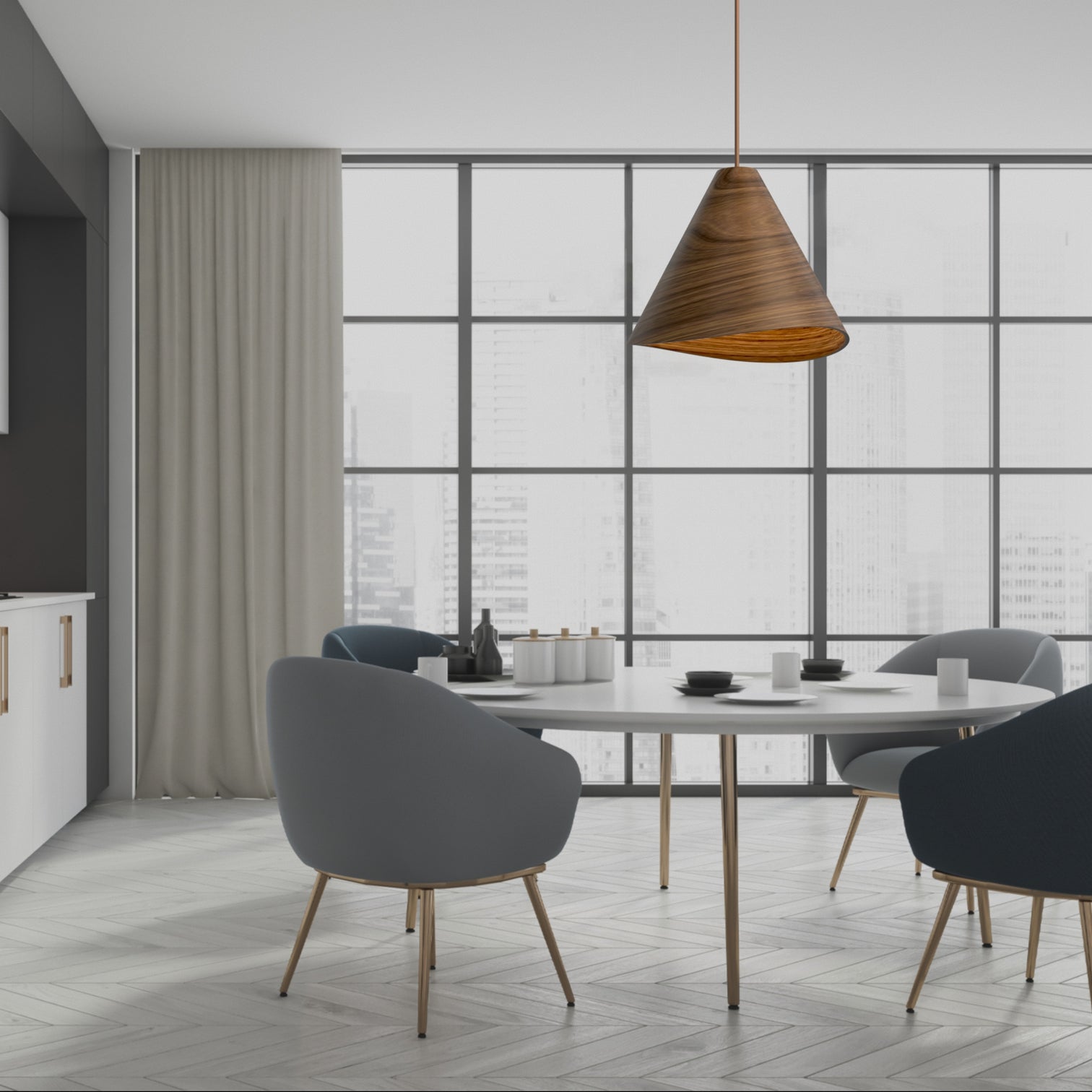 EDVER Modern Style Timer Pendant Light Kitchen Island Dining Room E27 base - 7Pandas Australia