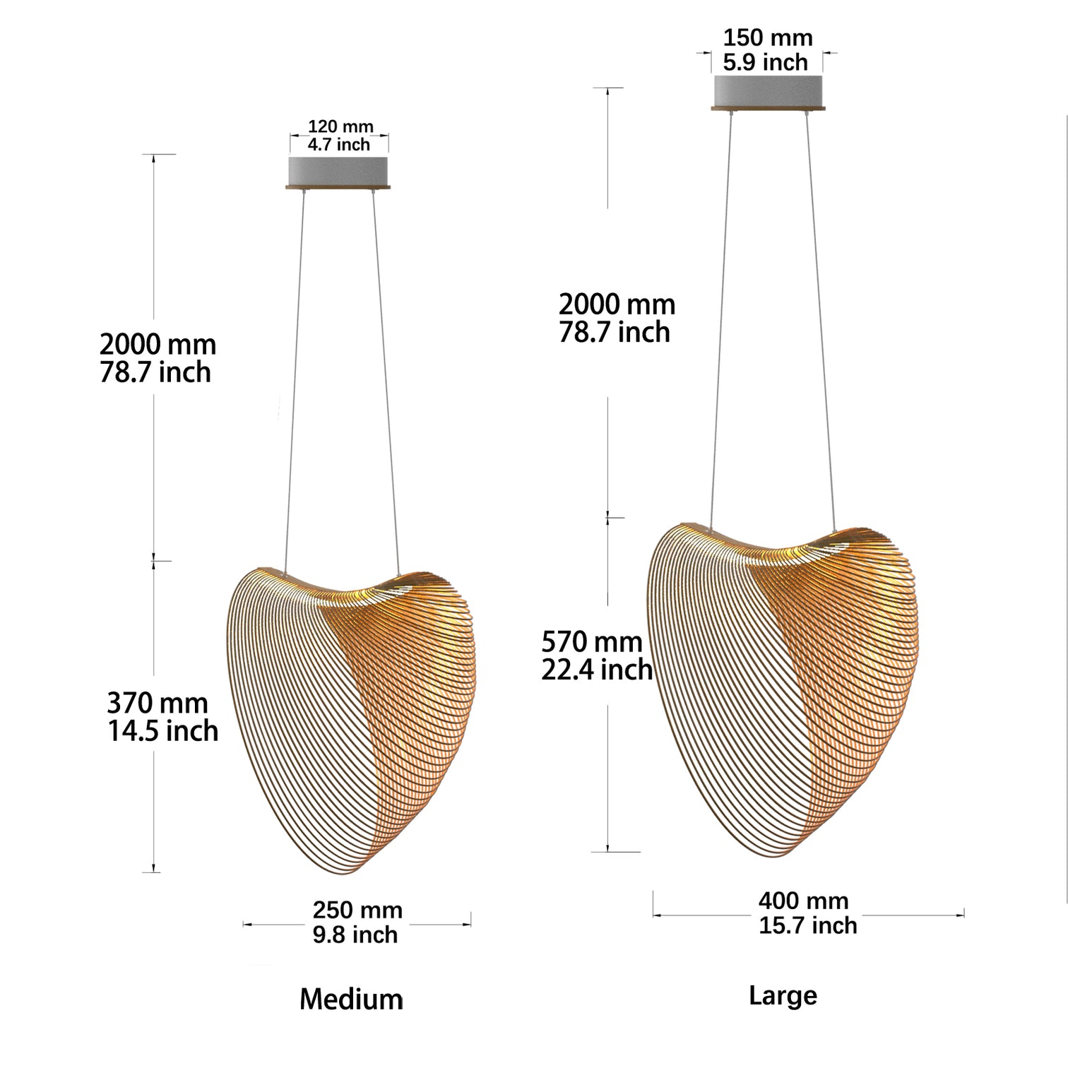 BOSTON Natural Wood LED Timber Pendant Light Contemparory Designer warmwhite - 7Pandas Australia