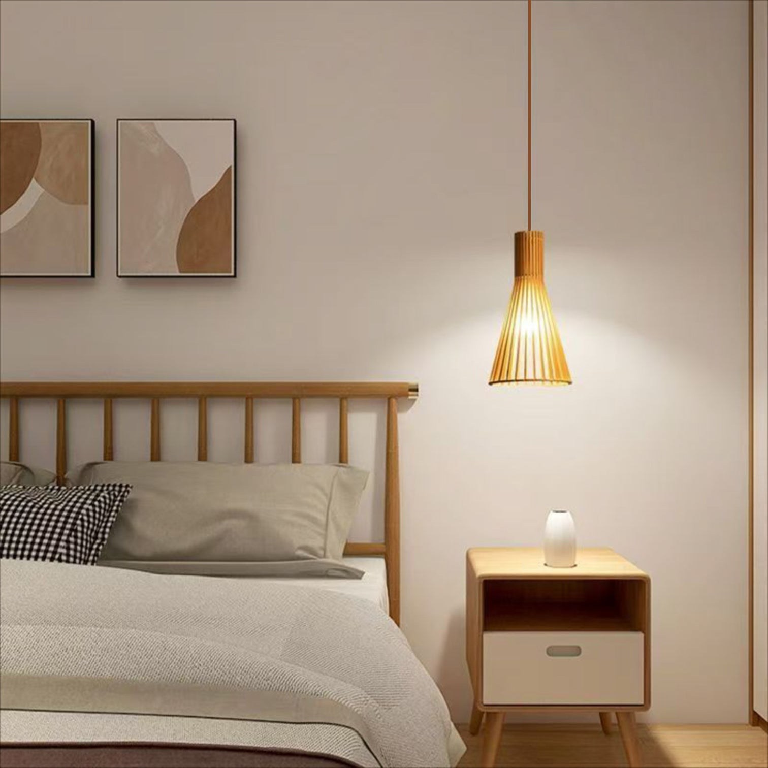 Marven Modern Style Plywood Pendant Light Kitchen Island Dining Room - 7Pandas Australia