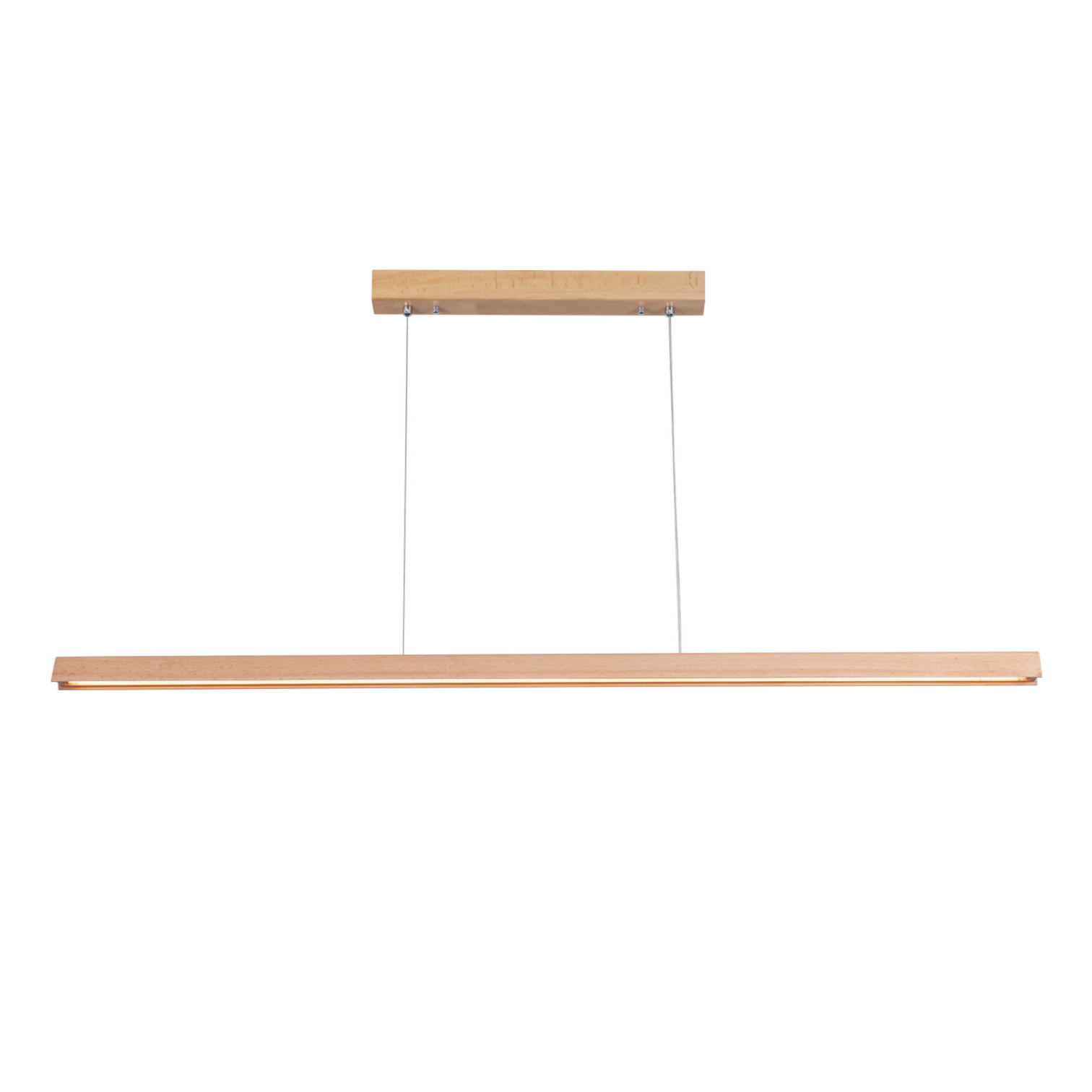 RAIN LED Beech Wood Linear Pendant Light 28W Kitchen Island BenchTop 3CCT dimmable - 7Pandas Australia