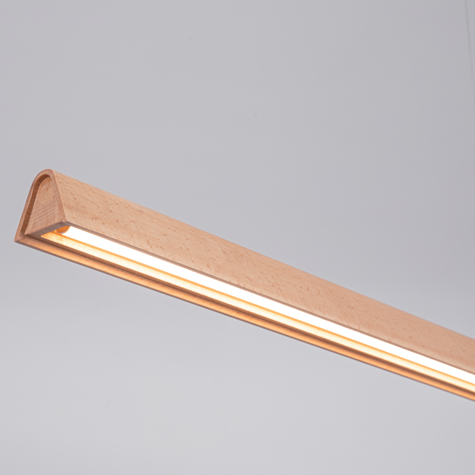 RAIN LED Beech Wood Linear Pendant Light 28W Kitchen Island BenchTop 3CCT dimmable - 7Pandas Australia