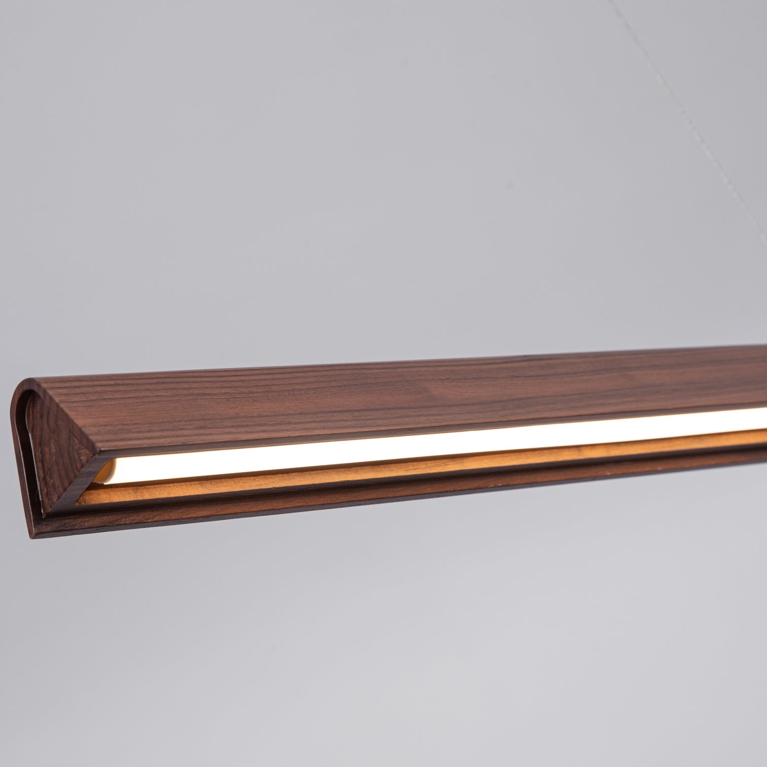 RAIN LED Beech Wood Linear Pendant Light 28W Kitchen Island BenchTop 3CCT dimmable - 7Pandas Australia