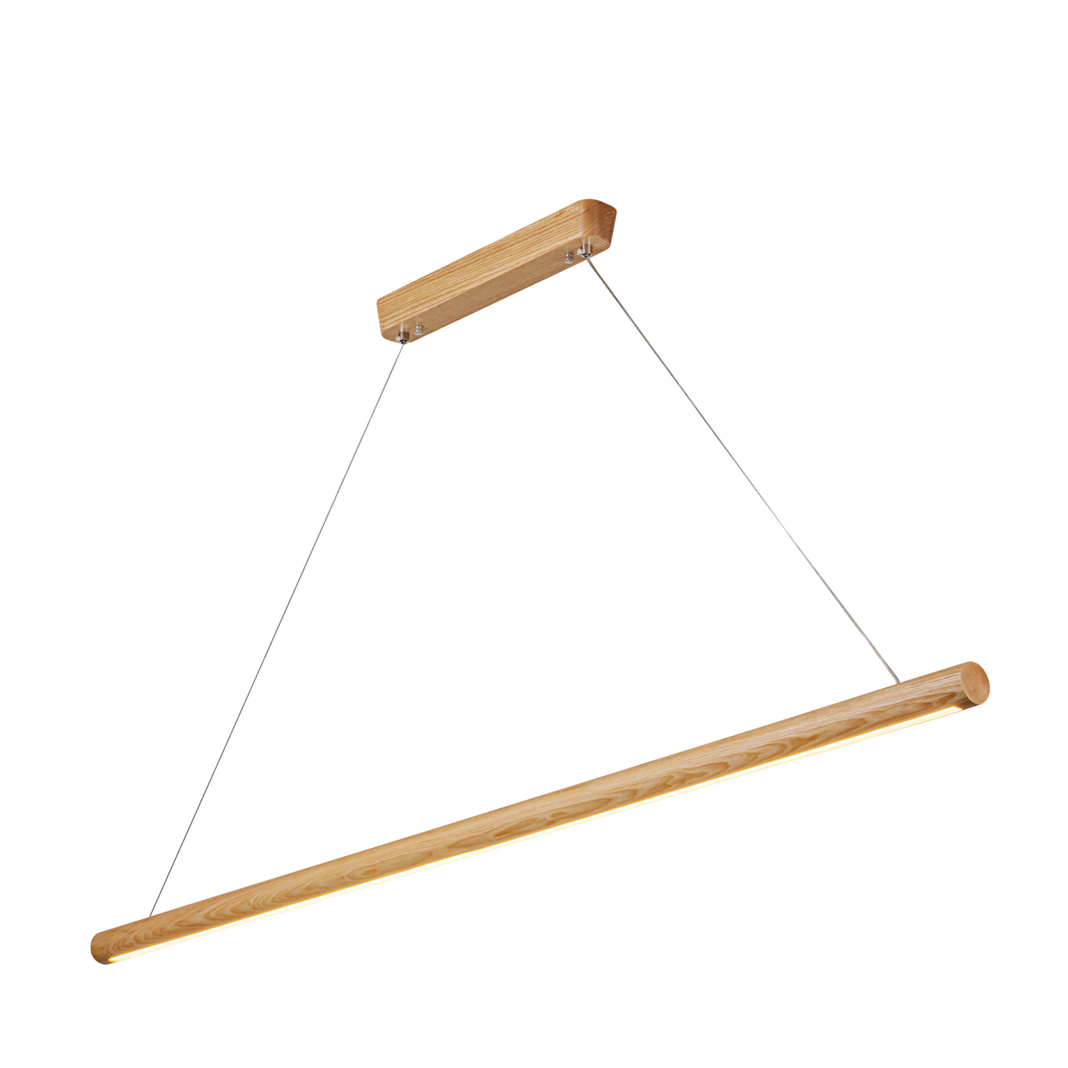 TALIA Natural Wood LED Linear Pendant Light Kitchen Island 3CCT 3000K/4000K/6000K dimmable - 7Pandas Australia