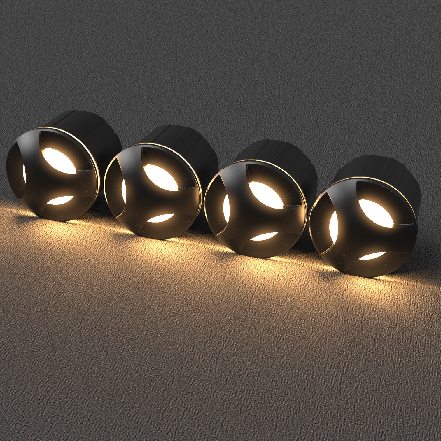 4PACK Outdoor Garden In-Ground Step Light 3W DC12V Pathway Warmwhite 3000K IP65 - 7Pandas Australia