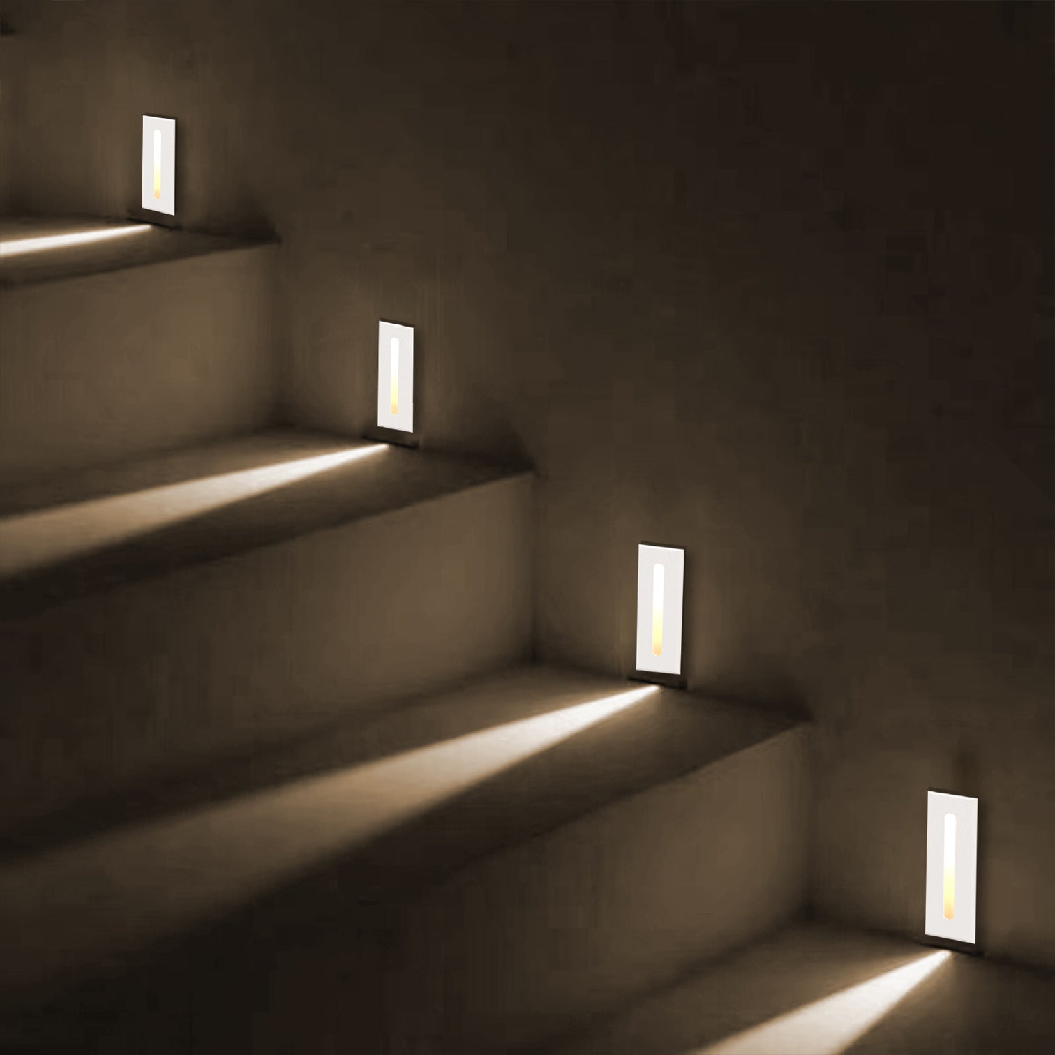 ST160 4PACK LED Exterior Outdoor Recessed Wall Light 3W DC12V Pathway Light Step Light Warmwhite 3000K IP65 - 7Pandas Australia