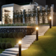 TEMA Aluminium Garden Bollard Lights LED Outdoor 16W 3000K IP65 Landscape Pathway Light Black - 7Pandas Australia