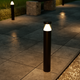 TEMA Aluminium Garden Bollard Lights LED Outdoor 16W 3000K IP65 Landscape Pathway Light Black - 7Pandas Australia