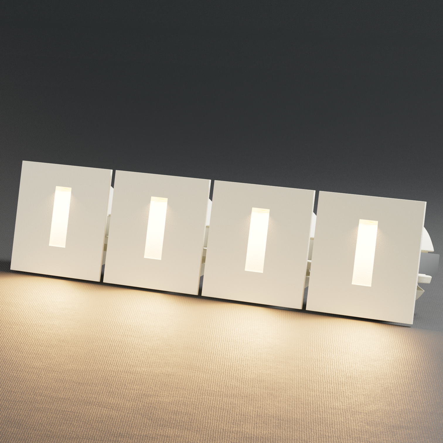 4PACK Aluminium Outdoor LED Stair Light 505 Series 3W Exterior IP65 Weatherproof 3000K - 7Pandas Australia