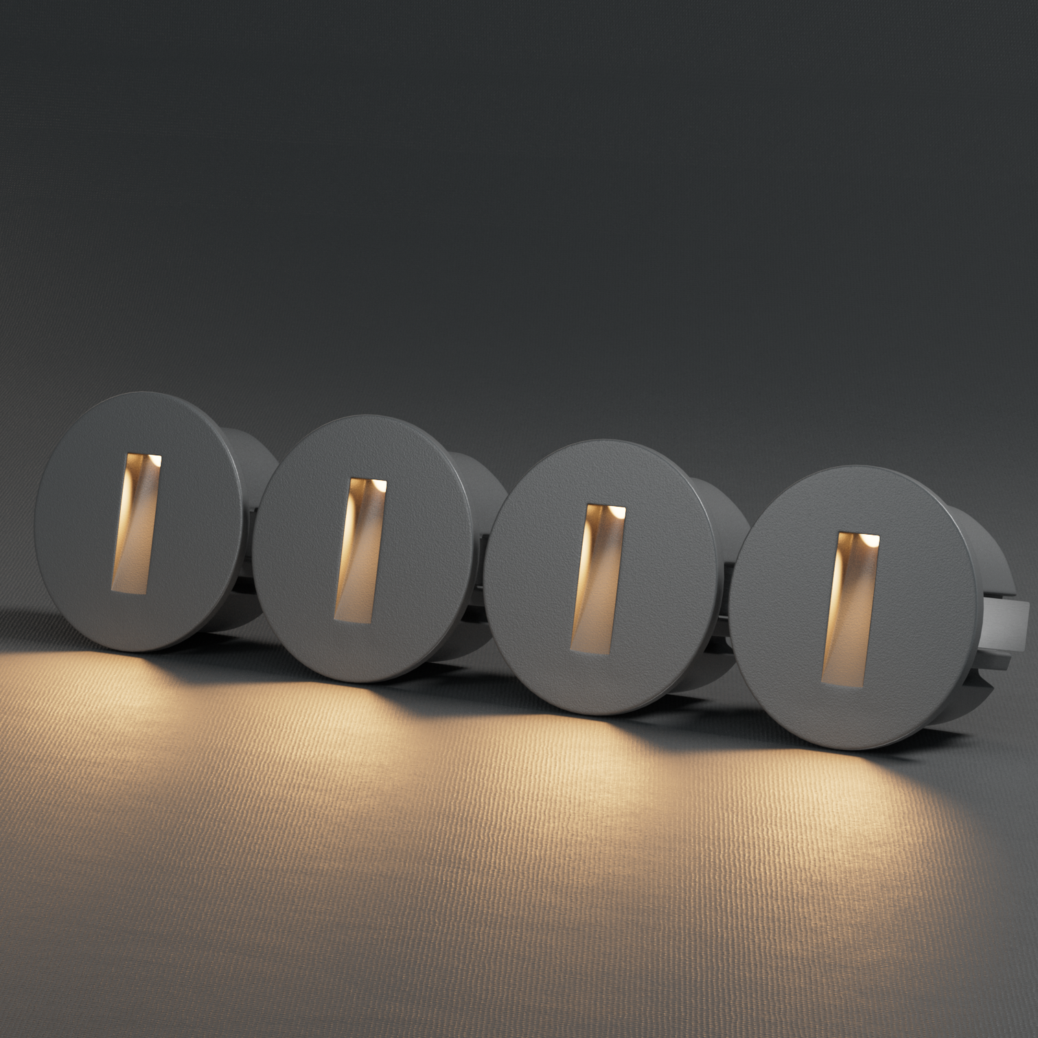 4PACK Aluminium Outdoor LED Stair Light 505 Series 3W Exterior IP65 Weatherproof 3000K - 7Pandas Australia