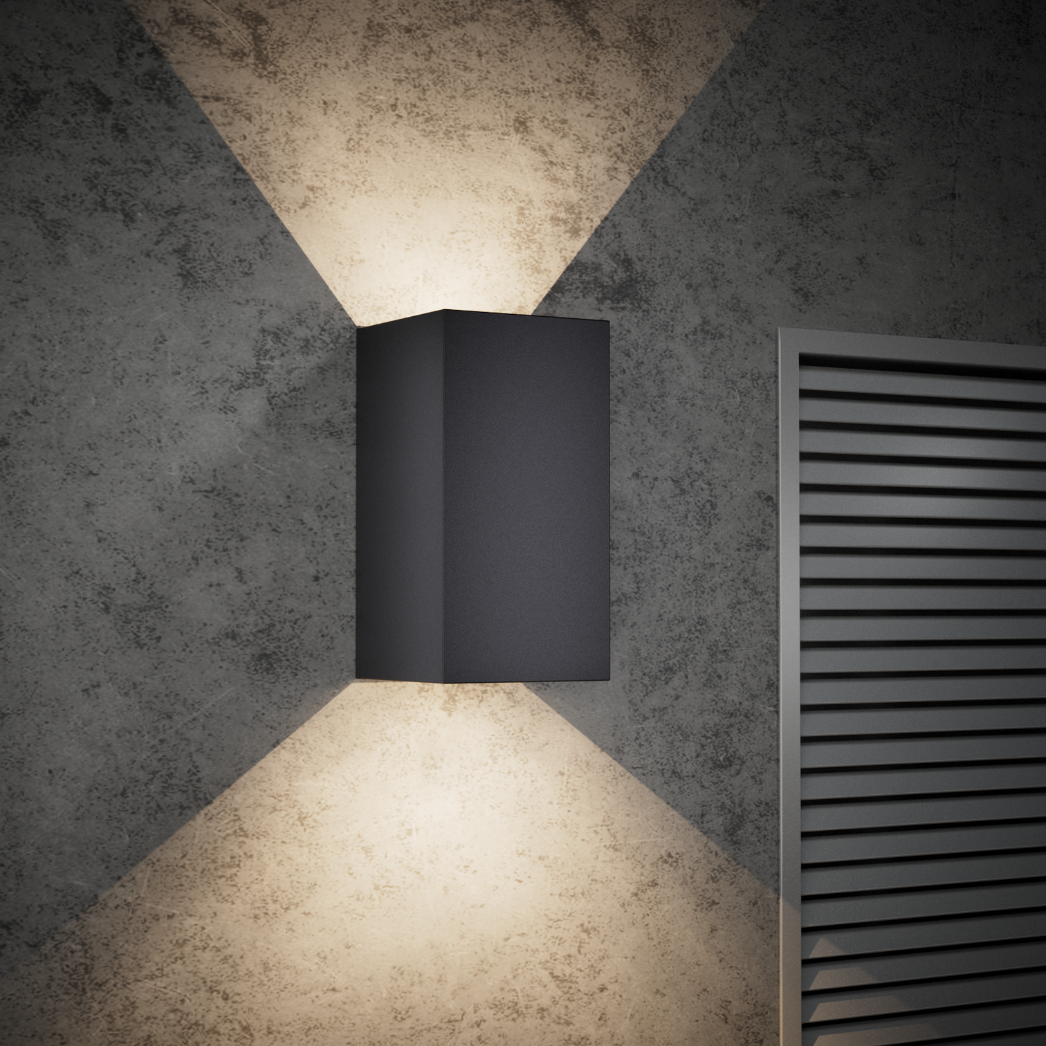 AUX Outdoor LED Wall Light 5+5W 3000K Up and Down Adjustable IP65 - 7Pandas Australia