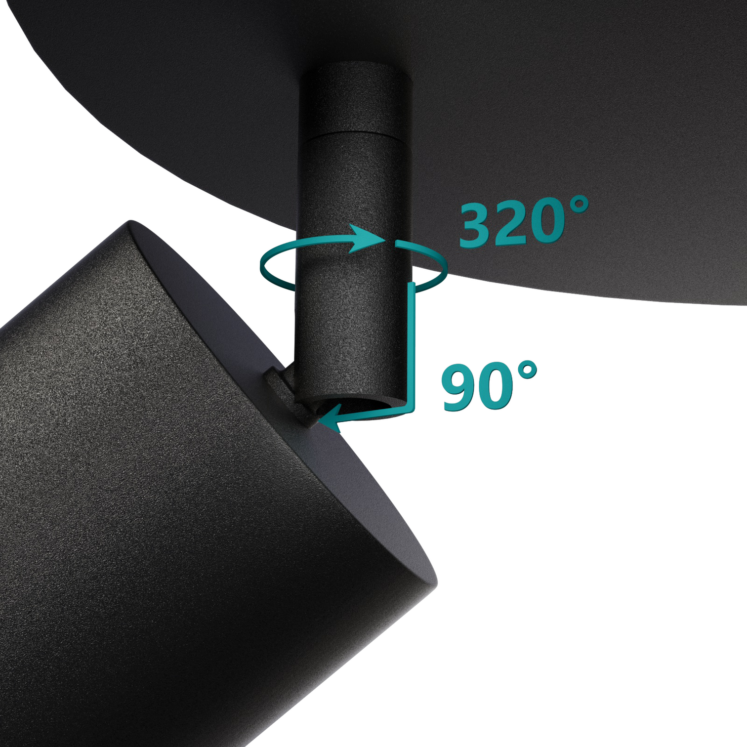 PILLAR 3-Light Round Adjustable Spotlights Ceiling Flush Mount Fixture IP65 GU10 base - 7Pandas Australia