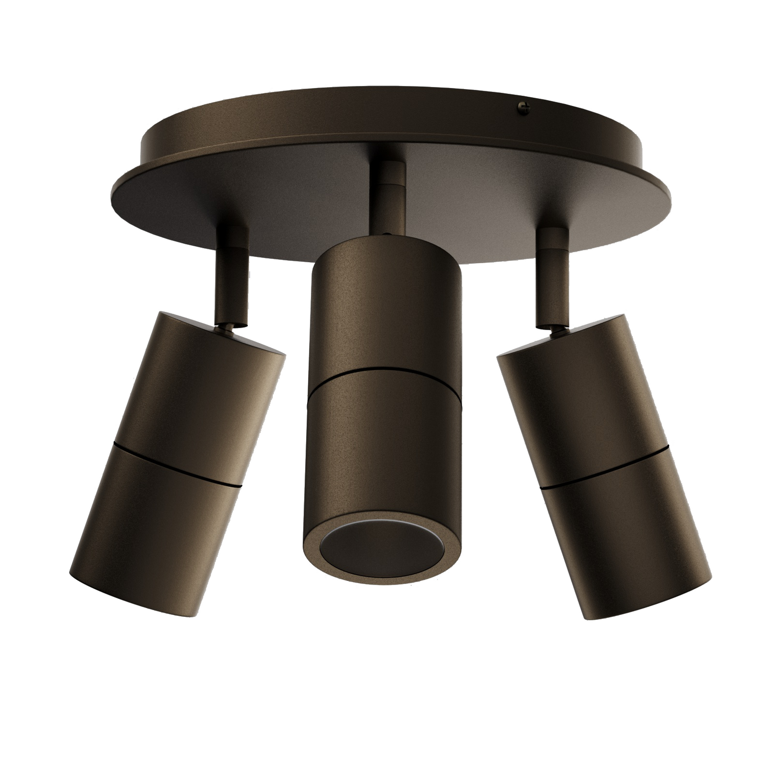 PILLAR 3-Light Round Adjustable Spotlights Ceiling Flush Mount Fixture IP65 GU10 base - 7Pandas Australia