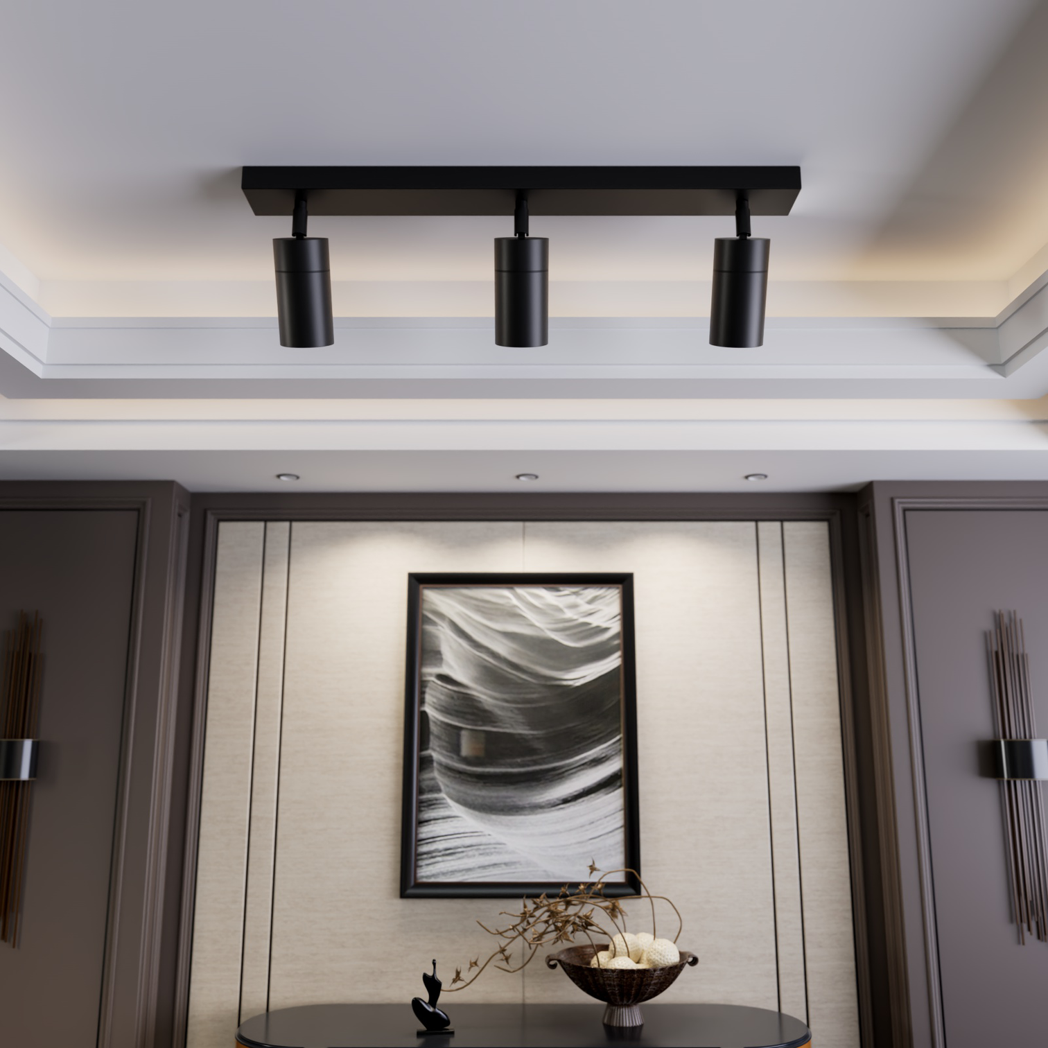 PILLAR 3-Light Adjustable Spotlights Outdoor Wall Light Garage IP65 GU10 base - 7Pandas Australia