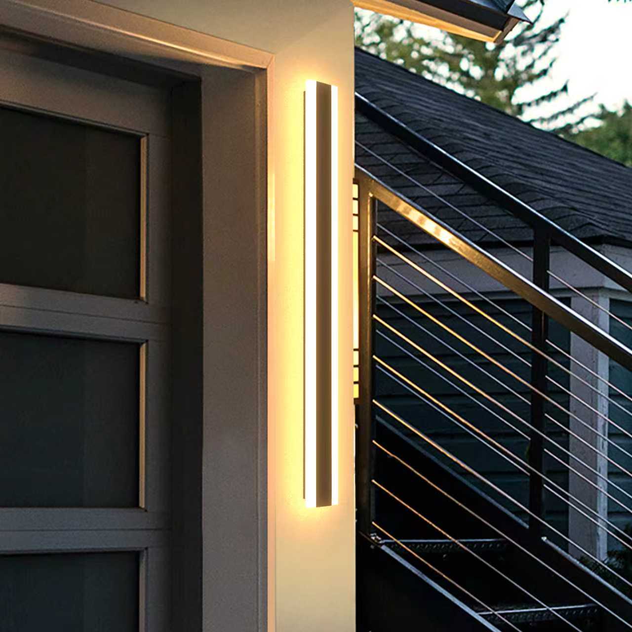 PRONTO LED Linear Outdoor Exterior Wall Light 3CCT IP65 Rated - 7Pandas Australia