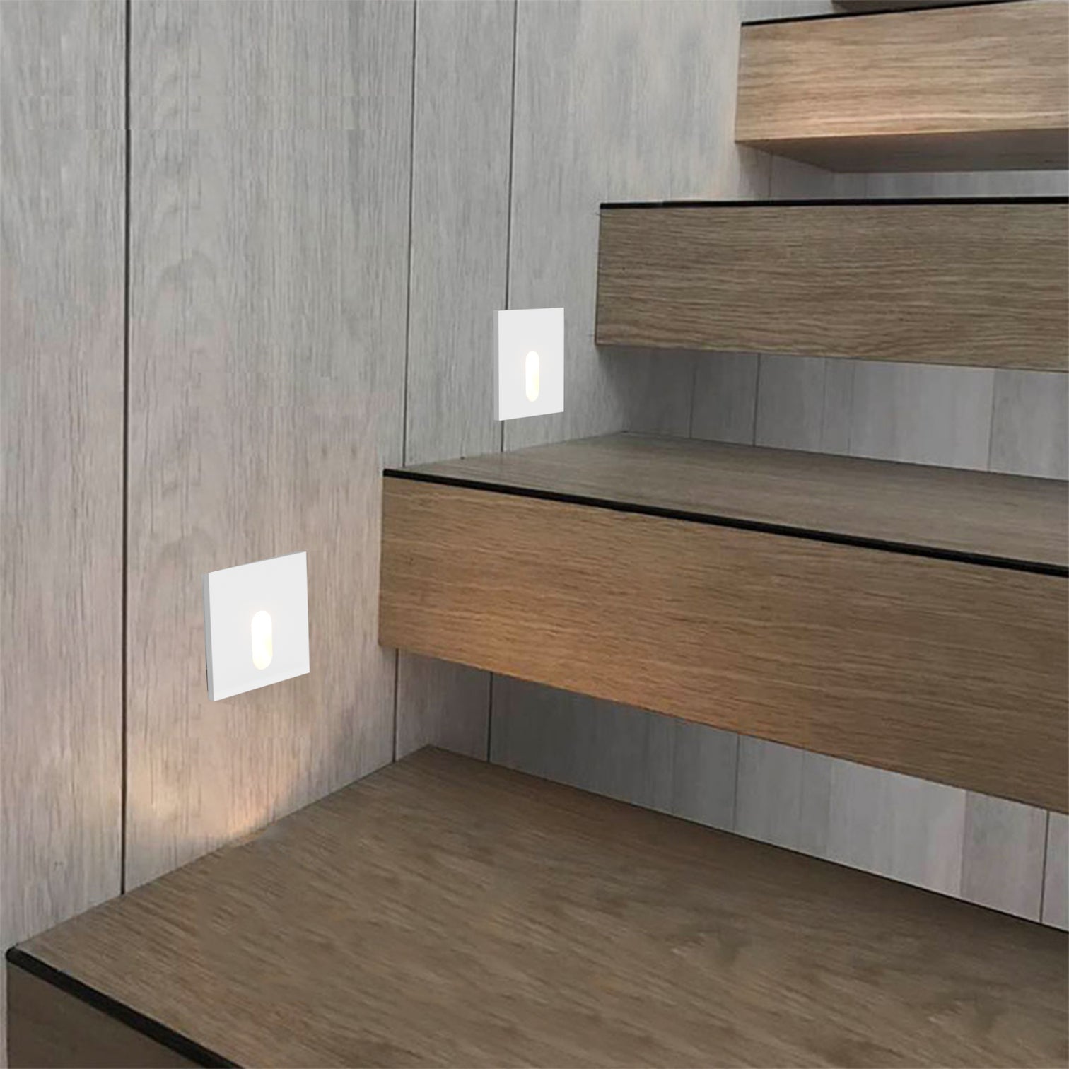 4PACK Outdoor Step Light 3W Pathway Garden Stair Light DC12V Warmwhite 3000K IP65