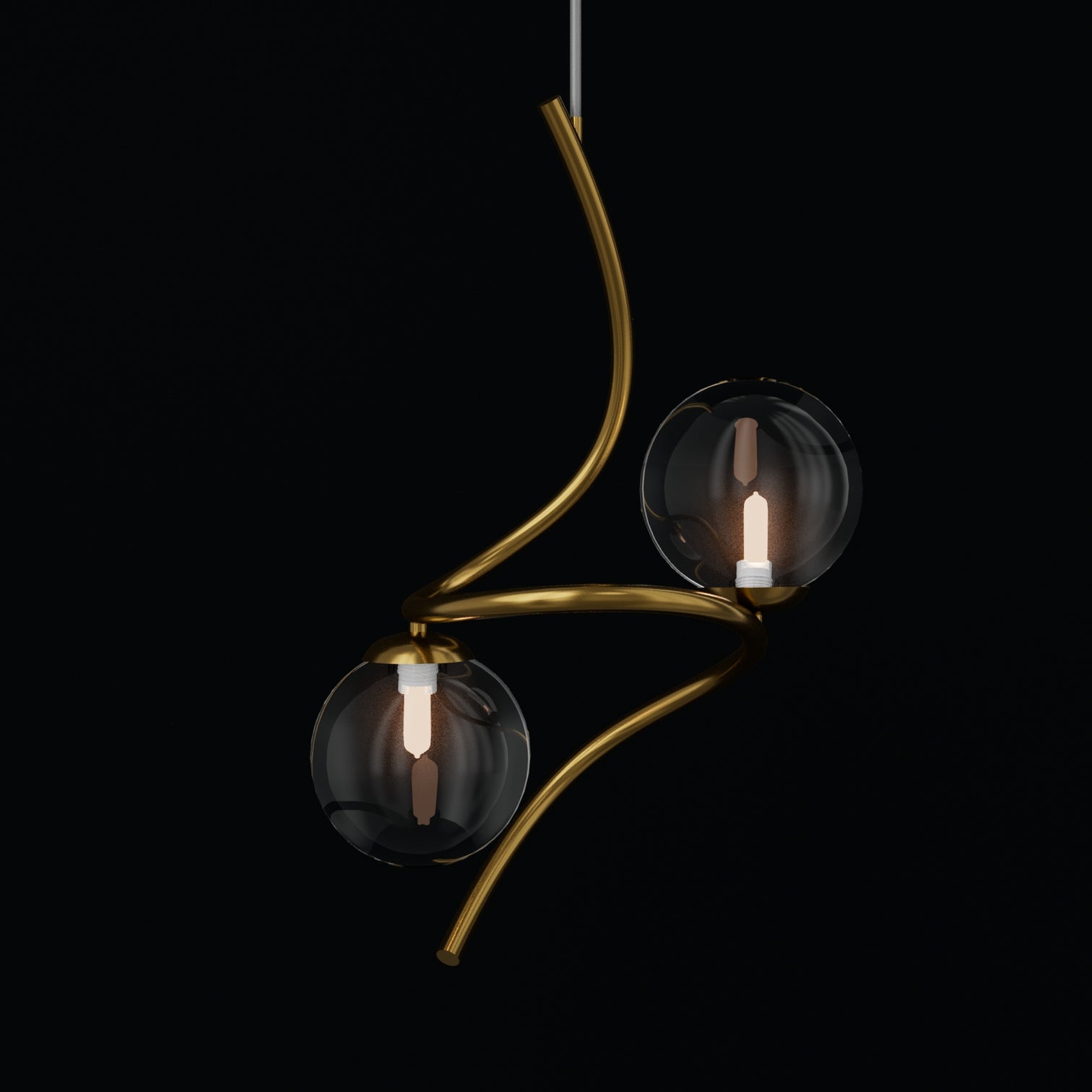 ALFA 2-Lights Modern Style Glass Pendant Light Fixtures Dining Room Kitchen Island G9 - 7Pandas Australia