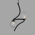 ALFA 2-Lights Modern Style Glass Pendant Light Fixtures Dining Room Kitchen Island G9