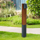 LUMY Modern LED Landscape Path Bollard Light 10W 3000K IP65 Aluminium Timber Finish - 7Pandas Australia