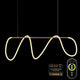LUNA Contemporary Dimmable LED Strip Pendant Luxury Style Bar Dining Table CCT Remote Control - 7Pandas Australia