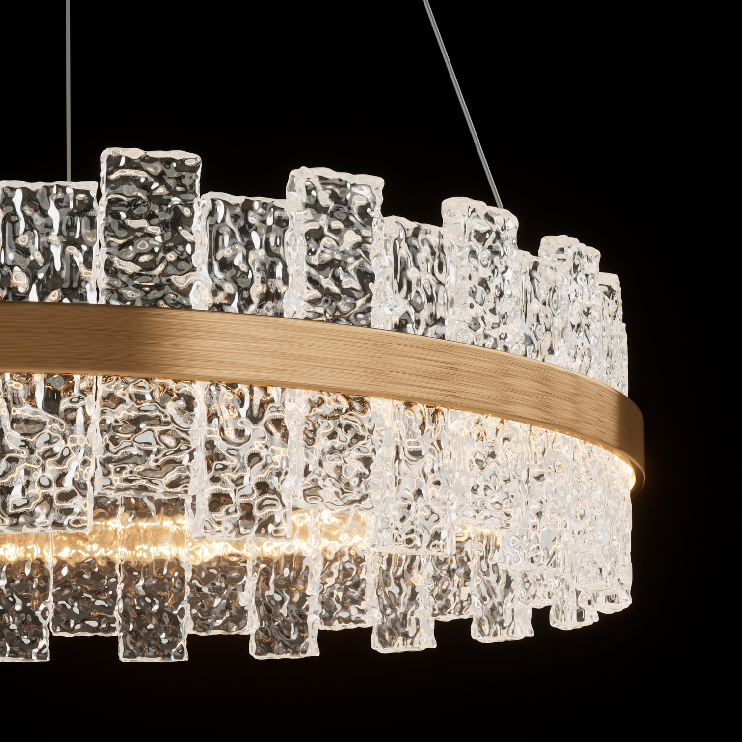 ROXY Luxury Modern Style LED K9 Round Crystal Chandeliers Rose Gold 3000K Living Room - 7Pandas Australia