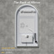 Arched LED Bathroom Mirror with Lights Color Temperature Adjustable CCT Dimmable 50*90cm - 7Pandas Australia
