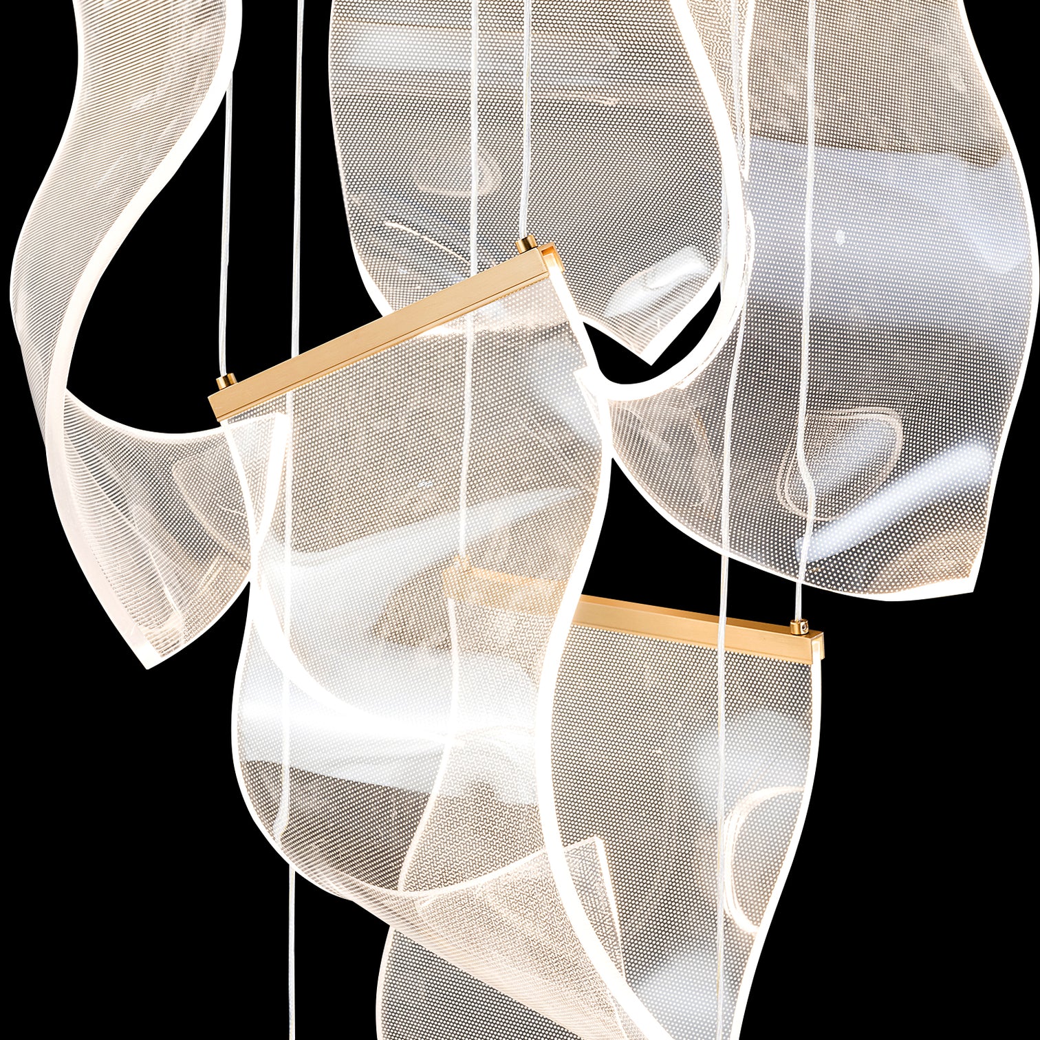 BORAS LED Modern Style High Ceiling Chandelier 3CCT Living Room Aged Brass Dimmable - 7Pandas Australia