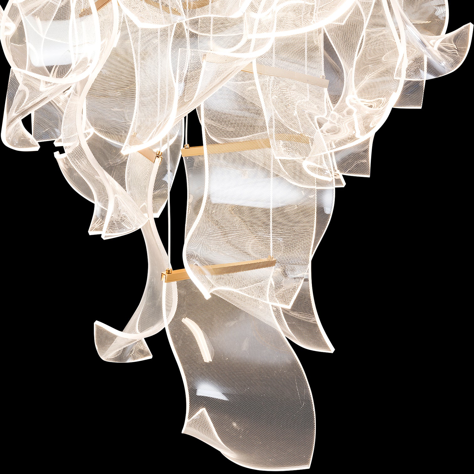 BORAS LED Modern Style High Ceiling Chandelier 3CCT Living Room Aged Brass Dimmable - 7Pandas Australia