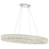 CASSIE 120cm Modern Luxury LED Oval K9 Crystal Chandelier 3CCT Dimmable