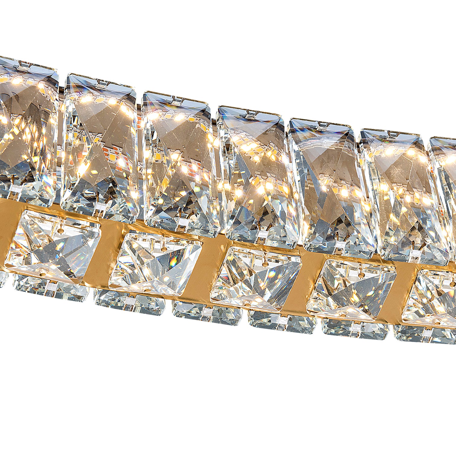 CASSIE 120cm Modern Luxury LED Oval K9 Crystal Chandelier 3CCT Dimmable - 7Pandas Australia