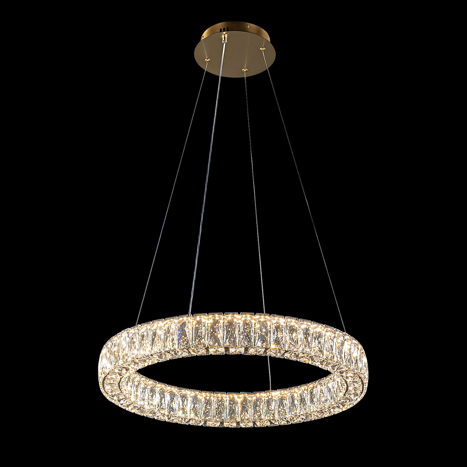 CASSIE LED Dimmable Round K9 Crystal Chandeliers 3CCT Living Room - 7Pandas Australia